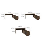 Escrivaninha Mesa Escritório Em L Executiva 200x180cm Com Bal