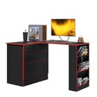 Escrivaninha Mesa Escritório Em L Retrátil Com Cômoda Módulos