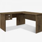 Escrivaninha Mesa Escritório Em L Thor 2 Gavetas 150cm Espres