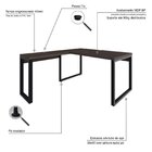 Escrivaninha Mesa Escritório Em L Yon Diretor 150x70x75 Terra