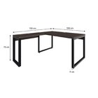 Escrivaninha Mesa Escritório Em L Yon Diretor 150x70x75 Terra