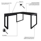 Escrivaninha Mesa Escritório Em L Yon Operacional 135x70x75 1