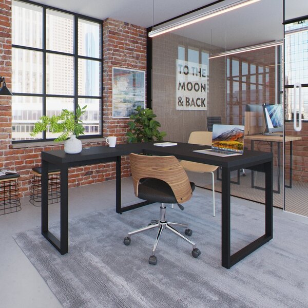 Escrivaninha Mesa Escritório Em L Yon Operacional 135x70x75 1