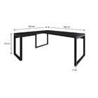 Escrivaninha Mesa Escritório Em L Yon Presidente 190x70x75 19