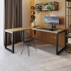 Escrivaninha Mesa Escritório Em L Yon Presidente 190x70x75 Ve