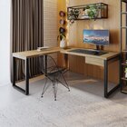 Escrivaninha Mesa Escritório Em L Yon Presidente Com 190x70x7