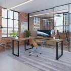 Escrivaninha Mesa Escritório Em L Yon Presidente Com 190x70x7