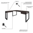 Escrivaninha Mesa Escritório Em L Yon Presidente Com 1 Gaveta