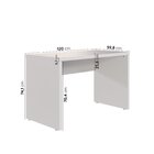 Escrivaninha Mesa Escritório Em Tamburato Acabamento Em Bp 12