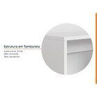 Escrivaninha Mesa Escritório Em Tamburato Acabamento Em Bp Fi