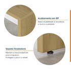 Escrivaninha Mesa Escritório Em Tamburato Acabamento Em Bp Fi