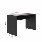 Escrivaninha Mesa Escritório Em Tamburato Acabamento Em Bp Fi