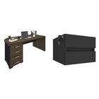 Escrivaninha Mesa Escritório Em Tamburato Com 180cm Charuto E