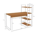 Escrivaninha Mesa Escritório Escrivaninha Com Estante 3 Prate