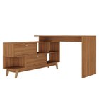 Escrivaninha Mesa Escritório Escrivaninha Em L Retrô 136x120c