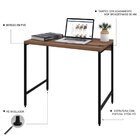 Escrivaninha Mesa Escritório Estilo Active 90cm Industrial Ye