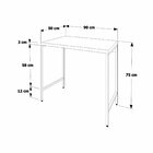 Escrivaninha Mesa Escritório Estilo Active 90cm Industrial Ye