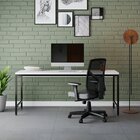 Escrivaninha Mesa Escritório Estilo Diretor Active 180cm Indu