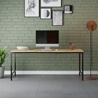 Escrivaninha Mesa Escritório Estilo Diretor Active 180cm Indu