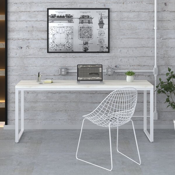 Escrivaninha Mesa Escritório Estilo Diretor Kuadra 180cm Indu