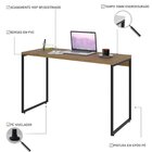 Escrivaninha Mesa Escritório Estilo Industrial 120cm Dynamica