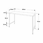 Escrivaninha Mesa Escritório Estilo Industrial 135cm Active Y