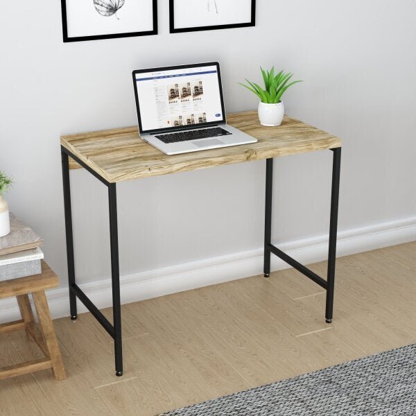 Escrivaninha Mesa Escritório Estilo Industrial 90cm Active Ye