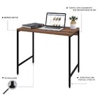 Escrivaninha Mesa Escritório Estilo Industrial 90cm Active Ye