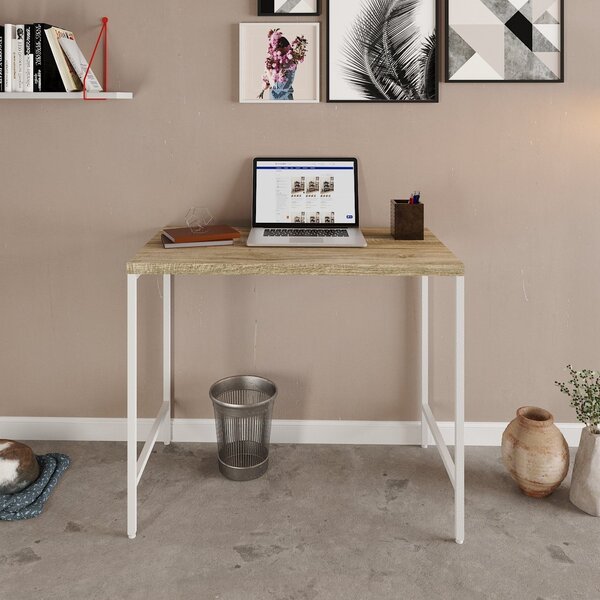 Escrivaninha Mesa Escritório Estilo Industrial 90cm Active Ye