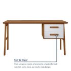 Escrivaninha Mesa Escritório Estruturada Em 2 Gavetas 130cm P