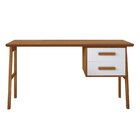 Escrivaninha Mesa Escritório Estruturada Em 2 Gavetas 130cm P