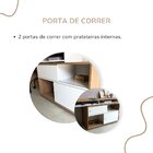 Escrivaninha Mesa Escritório Flex Para Home Office Com 2 Port