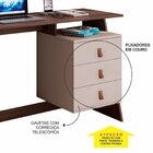 Escrivaninha Mesa Escritório Gaby Candian 75x121x45cm 3 Gavet