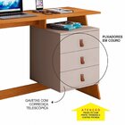 Escrivaninha Mesa Escritório Gaby Candian 75x121x45cm 3 Gavet