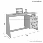 Escrivaninha Mesa Escritório Gaby Candian 75x121x45cm 3 Gavet