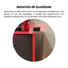 Escrivaninha Mesa Escritório Gamer Preto/vermelho