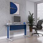 Escrivaninha Mesa Escritório Gerência 150 Cm Mx150 Maxxi Cinz