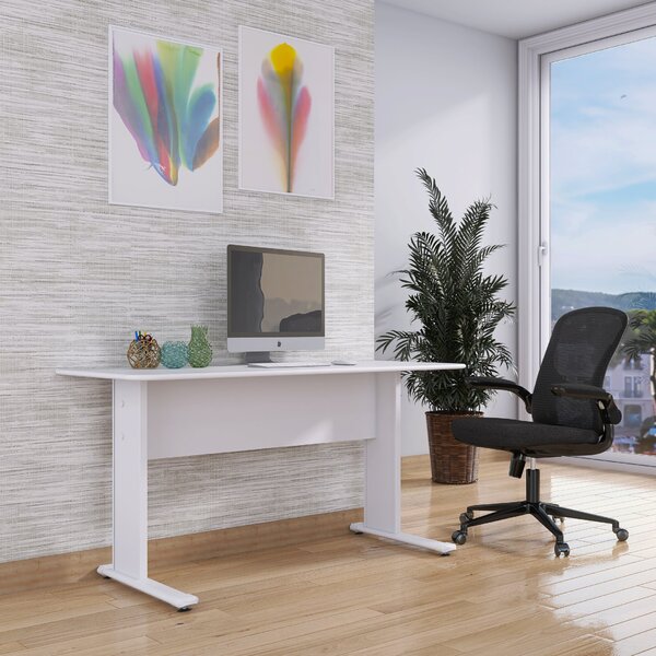 Escrivaninha Mesa Escritório Gerência Mx150 Maxxi 150cm Branc