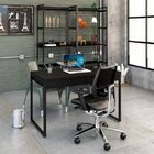 Escrivaninha Mesa Escritório Industrial 120cm 2 Gavetas Kuadr