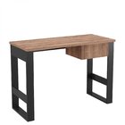 Escrivaninha Mesa Escritório Industrial 1 Gaveta Preto/solanum