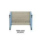 Escrivaninha Mesa Escritório Industrial 90cm P25 Castanheira/