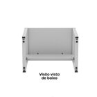Escrivaninha Mesa Escritório Industrial 90cm Pe25 Cinza