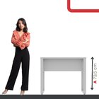 Escrivaninha Mesa Escritório Industrial 90cm Pe25 Cinza