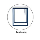 Escrivaninha Mesa Escritório Industrial 90cm Pe25 Cinza/azul