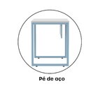 Escrivaninha Mesa Escritório Industrial 90cm Pe25 Cinza/azul