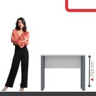 Escrivaninha Mesa Escritório Industrial 90cm Pe25 Cinza/grafi