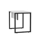 Escrivaninha Mesa Escritório Industrial 90cm Pe25 Cinza/preto