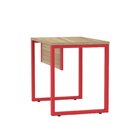 Escrivaninha Mesa Escritório Industrial 90cm Pe25 Noce Natura