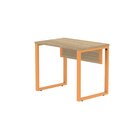 Escrivaninha Mesa Escritório Industrial 90cm Pe25 Noce Natura