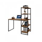Escrivaninha Mesa Escritório Industrial Com Estante 130cm Hom